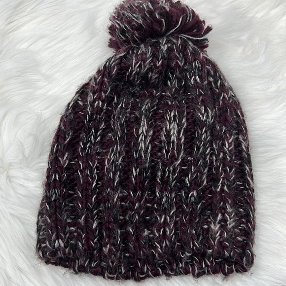 rebecca minkoff knit beanie hat with pom pom - Picture 2 of 3
